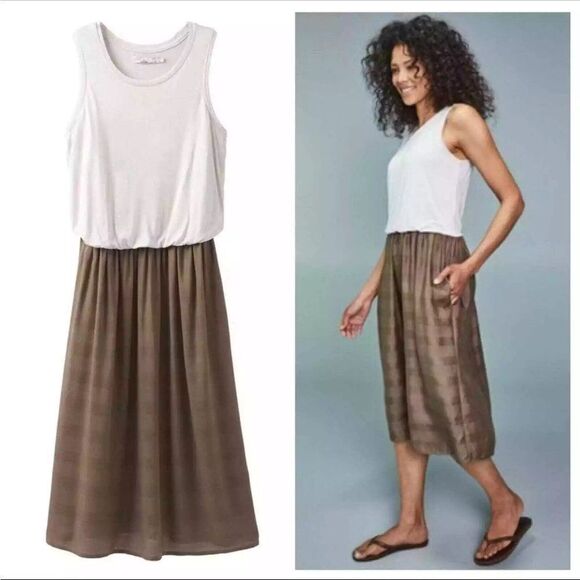 prAna Perry Midi Dress Sleeveless Tank Sz XS - Picture 11 of 11